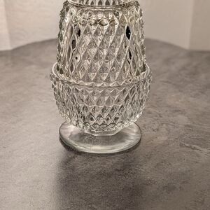 Clear Textured Glass Vase - Home Accents
